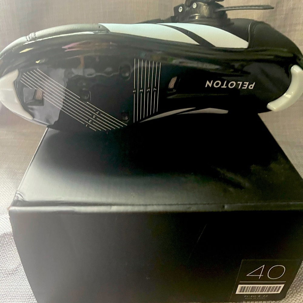 Brand new in box Peloton cycling shoes. Size 40